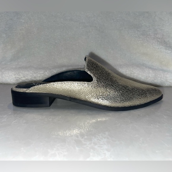 Shellys London metallic gold mules - Picture 1 of 9
